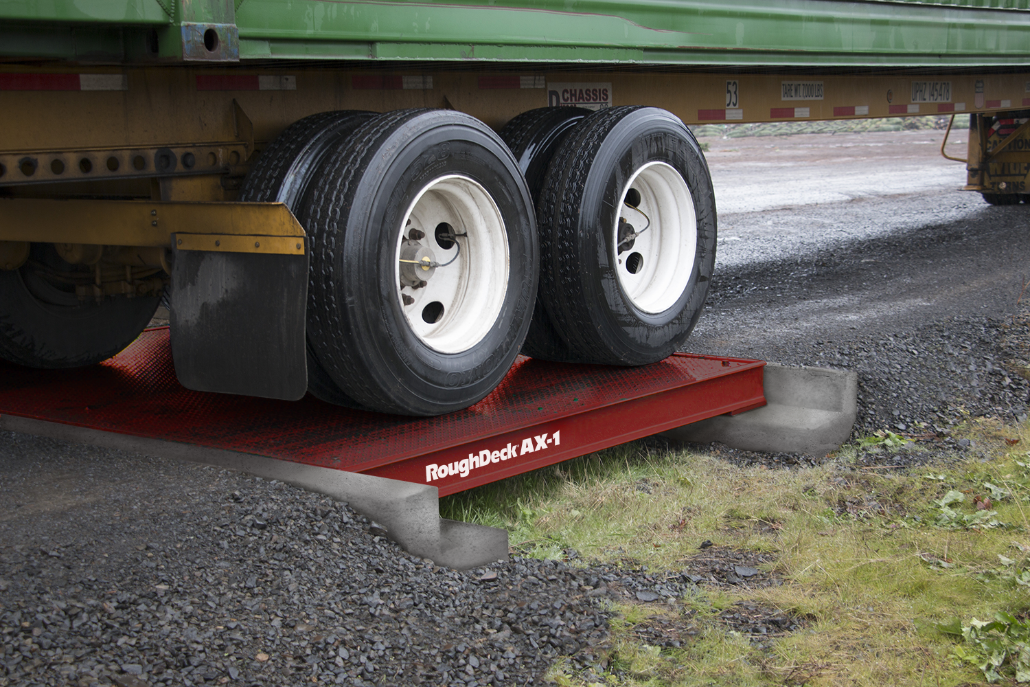 Bascula para pesar ejes de vehículos Rice Lake Roughdeck AX-1