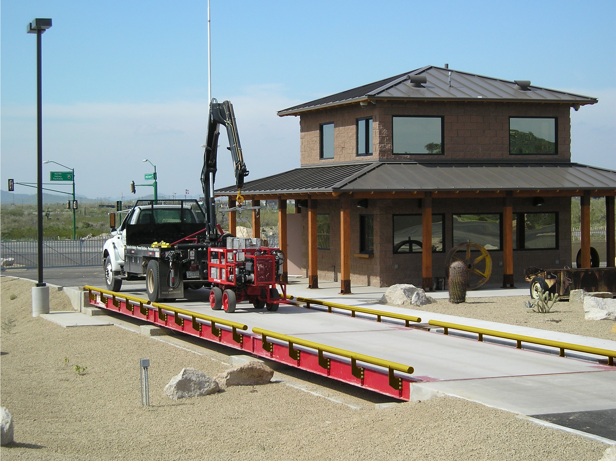 Bascula camionera con puente de concreto Rice Lake Survivor®
